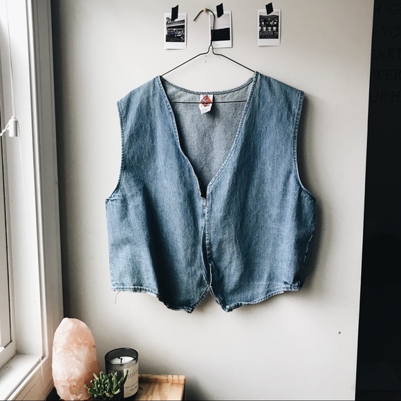 Vintage Jackets & Blazers - ☾ vintage denim vest  ☾
